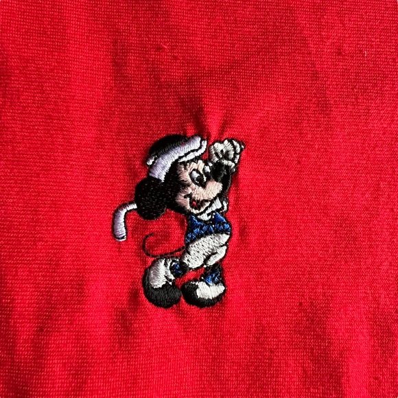 Vintage Disney Fashions Men's Medium Mickey Mouse Golf Polo Shirt - Picture 3 of 10